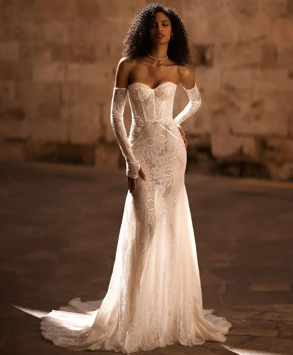 Model wearing a white Wona Concept Dress